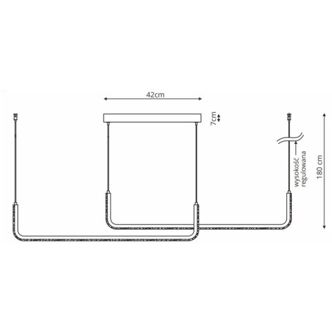 Lampa wisząca Malawi 2xLED czarna LP-1015/2P Tuya Smart Lampa wisząca Malawi 2xLED czarna LP-1015/2P Tuya Smart