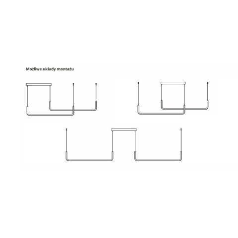 Lampa wisząca Malawi 2xLED czarna LP-1015/2P basic Lampa wisząca Malawi 2xLED czarna LP-1015/2P basic