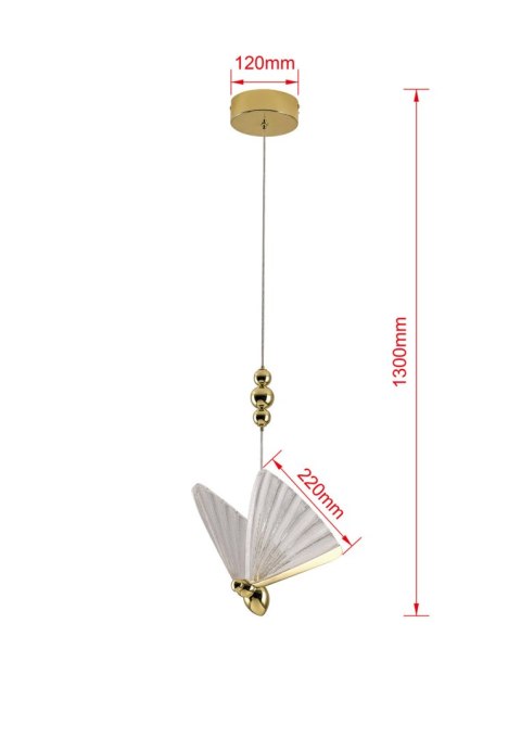 Lampa wisząca Mariposa 2xLED LP-1715/1P