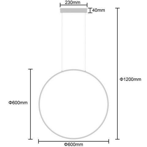 Lampa wisząca Mirror mały 1xLED biała LP-999/1P S WH Lampa wisząca Mirror mały 1xLED biała LP-999/1P S WH