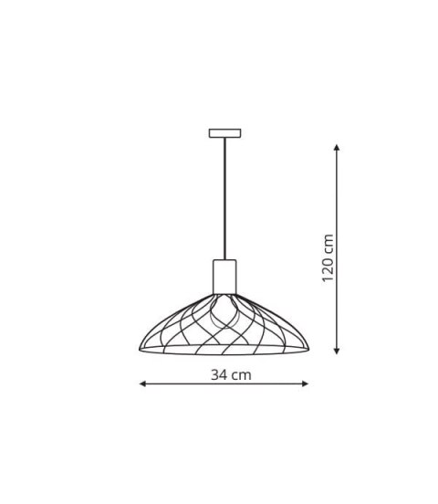 Lampa wisząca Moderno duża 1xGU10 LP-1221/1P B BK Lampa wisząca Moderno duża 1xGU10 LP-1221/1P B BK