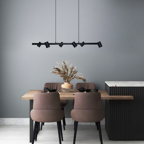 Lampa wisząca Snow 6xGU10 czarna LP-731/6L BK Lampa wisząca Snow 6xGU10 czarna LP-731/6L BK