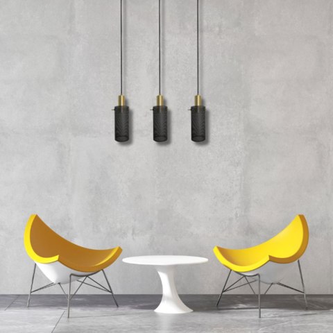 Lampa wisząca Tirana 3xE27 linia czarna LP-945/3L BK Lampa wisząca Tirana 3xE27 linia czarna LP-945/3L BK