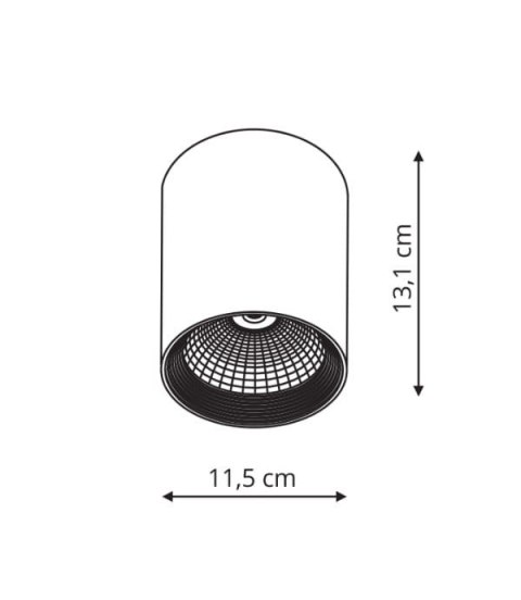 Oprawa natynkowa Zovo biała 1xLED LP-32015/1SM WH Oprawa natynkowa Zovo biała 1xLED LP-32015/1SM WH