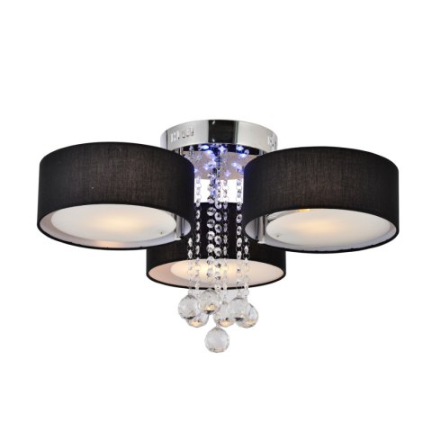 Plafon Gambela 3xE27 + LED czarna LP-991/3C BK Plafon Gambela 3xE27 + LED czarna LP-991/3C BK