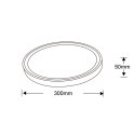 Plafon Vegas mały czarny 4000K 1xLED IP54 LP-550/1C S 4BK