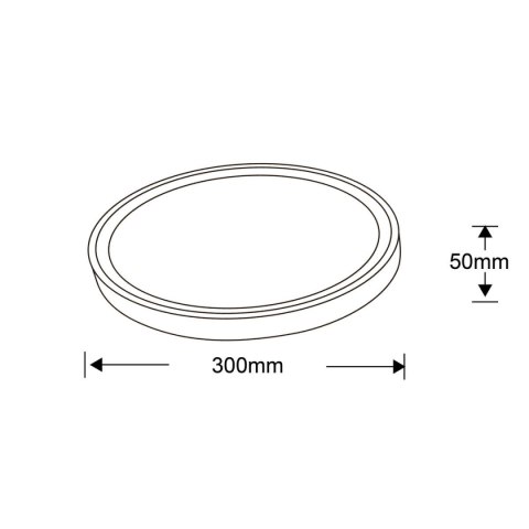 Plafon Vegas mały czarny 4000K 1xLED IP54 LP-550/1C S 4BK Plafon Vegas mały czarny 4000K 1xLED IP54 LP-550/1C S 4BK