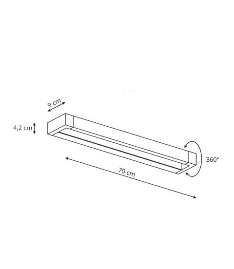 Kinkiet ruchomy Cargo 1xLED IP44 LP-1173/1W 20W WH Kinkiet ruchomy Cargo 1xLED IP44 LP-1173/1W 20W WH