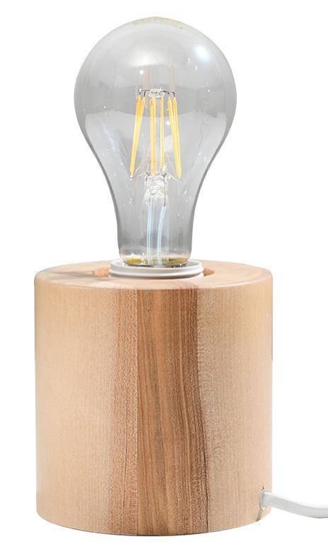 Lampa biurkowa SALGADO naturalne drewno Lampa biurkowa SALGADO naturalne drewno
