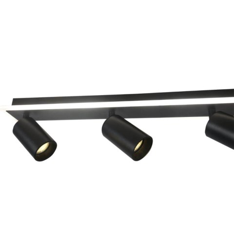 Lampa sufitowa Parma 4xGU10 + 1xLED czarna LP-0612/4C BK Lampa sufitowa Parma 4xGU10 + 1xLED czarna LP-0612/4C BK