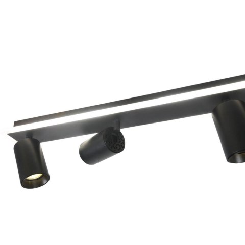 Lampa sufitowa Parma 4xGU10 + 1xLED czarna LP-0612/4C BK Lampa sufitowa Parma 4xGU10 + 1xLED czarna LP-0612/4C BK