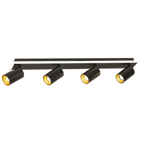 Lampa sufitowa Parma 4xGU10 + 1xLED czarna LP-0612/4C BK Lampa sufitowa Parma 4xGU10 + 1xLED czarna LP-0612/4C BK