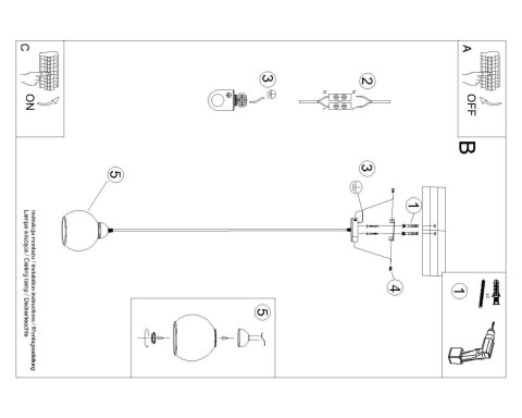 Lampa wisząca ALINO 1 czarna Lampa wisząca ALINO 1 czarna