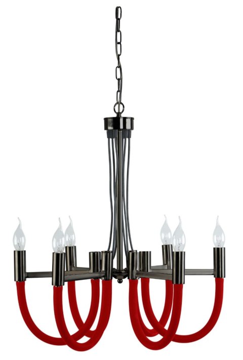 Lampa wisząca Como 6xE14 czerwona LP-90103/6P RED Lampa wisząca Como 6xE14 czerwona LP-90103/6P RED