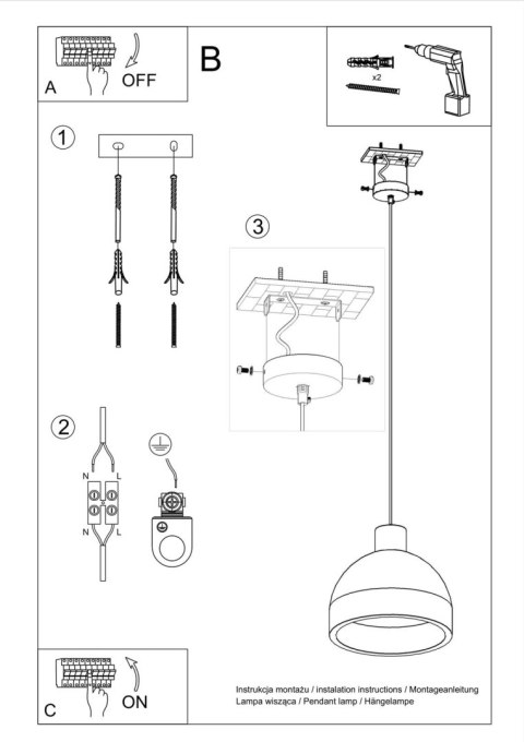 Lampa wisząca DAMASO Lampa wisząca DAMASO