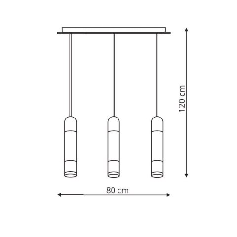 Lampa wisząca Forli 3xLED biała LP-8011/3P Lampa wisząca Forli 3xLED biała LP-8011/3P