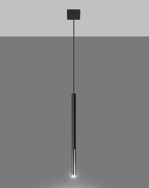 Lampa wisząca MOZAICA 1 czarny/chrom Lampa wisząca MOZAICA 1 czarny/chrom