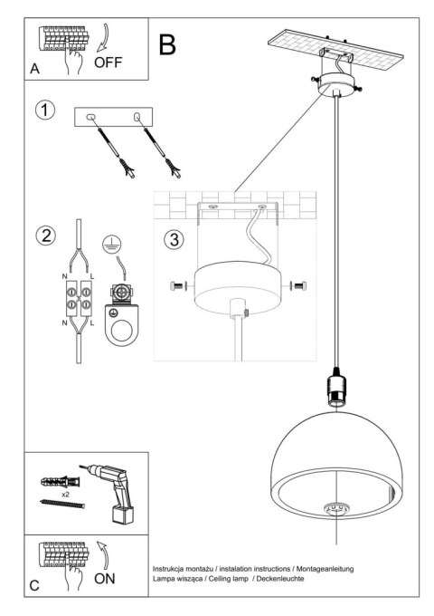 Lampa wisząca PABLITO Lampa wisząca PABLITO