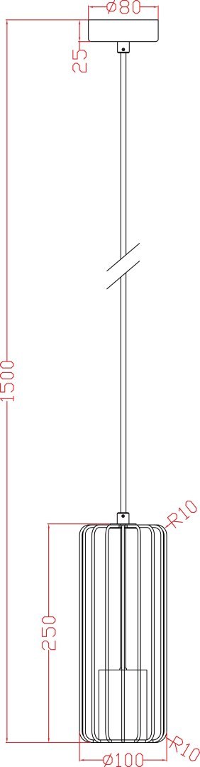 Lampa wisząca Sintra 1xGU10 czarna LP-975/1P BK Lampa wisząca Sintra 1xGU10 czarna LP-975/1P BK