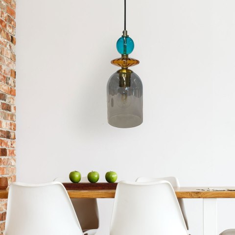 Lampa wisząca Tropea 1xE27 dymna, średnia LP-2004/1P M SM Lampa wisząca Tropea 1xE27 dymna, średnia LP-2004/1P M SM