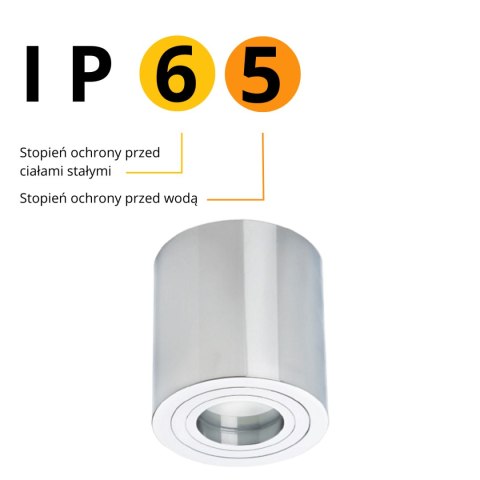 Oczko Faro XL natynkowe 1xGU10 chrom LP-1464/1SM XL CH Oczko Faro XL natynkowe 1xGU10 chrom LP-1464/1SM XL CH