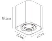 Oczko Merano 1xGU10 natynkowe LP-2790/1SM WH Oczko Merano 1xGU10 natynkowe LP-2790/1SM WH