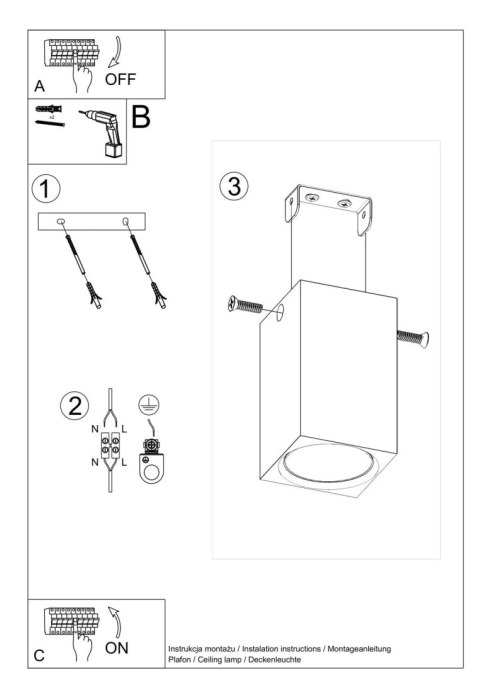 Plafon KEKE 10 dąb Plafon KEKE 10 dąb