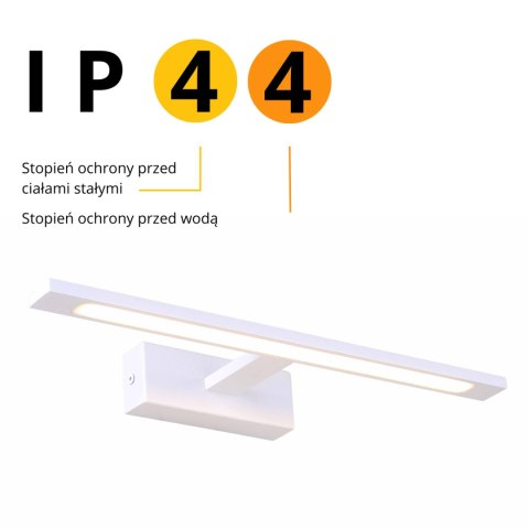 Kinkiet Isla średni CCT 1xLED biały IP44 GS-LWB-12W WH CCT Kinkiet Isla średni CCT 1xLED biały IP44 GS-LWB-12W WH CCT