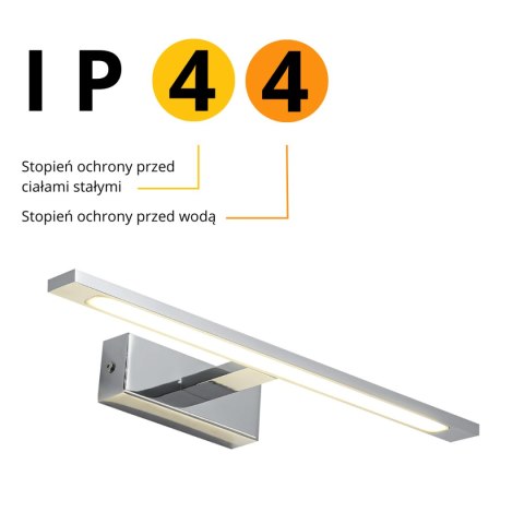 Kinkiet Isla średni CCT 1xLED chrom IP44 GS-LWB-12W CH CCT Kinkiet Isla średni CCT 1xLED chrom IP44 GS-LWB-12W CH CCT
