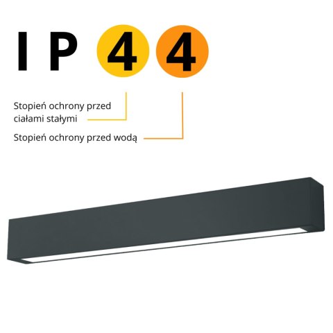 Lampa sufitowa Ibros średnia CCT 1xLED czarna IP44 LP-7001/1C BK-63 18 CCT Lampa sufitowa Ibros średnia CCT 1xLED czarna IP44 LP-7001/1C BK-63 18 CCT