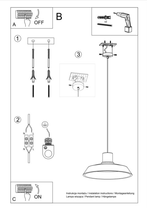 Lampa wisząca AFRA Lampa wisząca AFRA