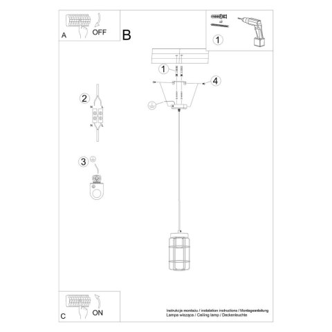 Lampa wisząca GOTTO 1 Lampa wisząca GOTTO 1