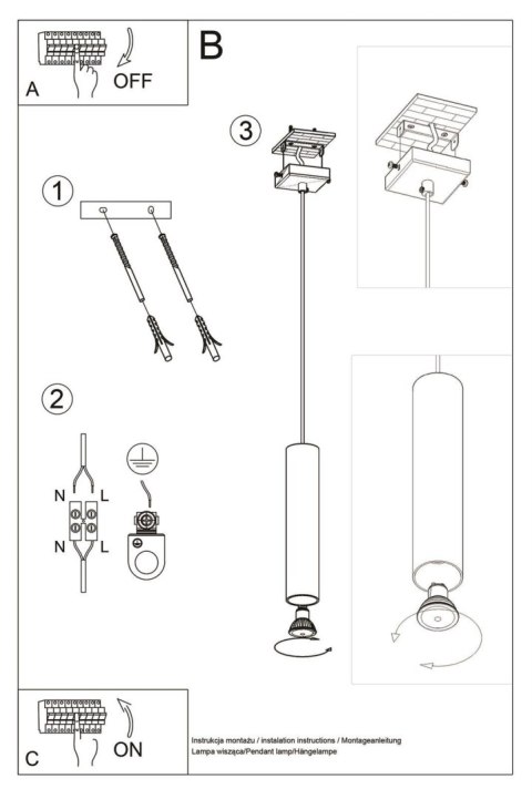 Lampa wisząca LINO 1 Lampa wisząca LINO 1