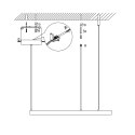 Lampa wisząca Midway duża 1xLED złota LP-033/1P L GD