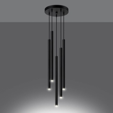 Lampa wisząca PASTELO 5P czarna Lampa wisząca PASTELO 5P czarna