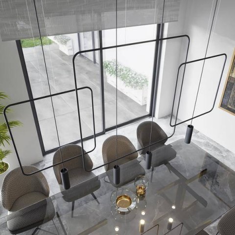 Lampa wisząca RANA 1 czarna Lampa wisząca RANA 1 czarna