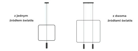 Lampa wisząca RANA 1 czarna Lampa wisząca RANA 1 czarna
