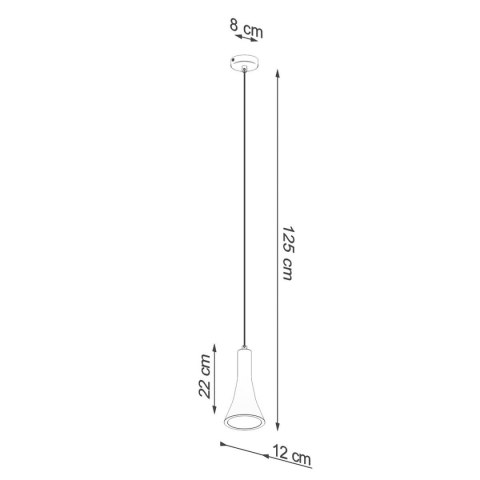 Lampa wisząca REA 1 beton Lampa wisząca REA 1 beton