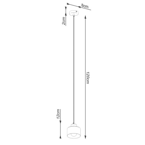 Lampa wisząca SAVAR 1 czarna Lampa wisząca SAVAR 1 czarna
