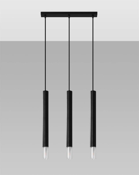 Lampa wisząca WEZYR 3 czarna Lampa wisząca WEZYR 3 czarna