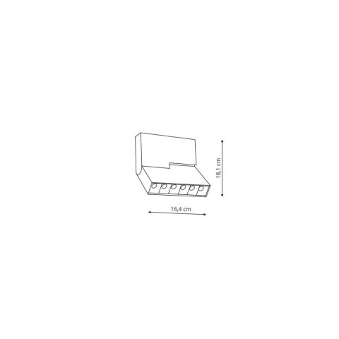 Reflektor Lunar 6x1W Magnetic 6xLED biały LP-562-MAG-WH Reflektor Lunar 6x1W Magnetic 6xLED biały LP-562-MAG-WH