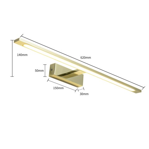 Kinkiet Isla duży CCT 1xLED złoty IP44 GS-LWB-20W GOLD CCT Kinkiet Isla duży CCT 1xLED złoty IP44 GS-LWB-20W GOLD CCT