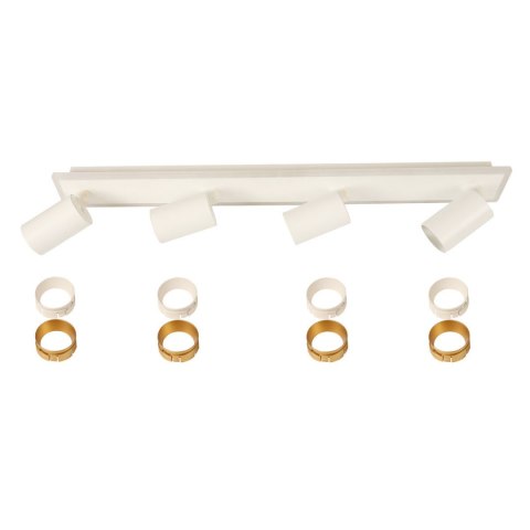 Lampa sufitowa Parma 4xGU10 + 1xLED biała LP-0612/4C WH Lampa sufitowa Parma 4xGU10 + 1xLED biała LP-0612/4C WH