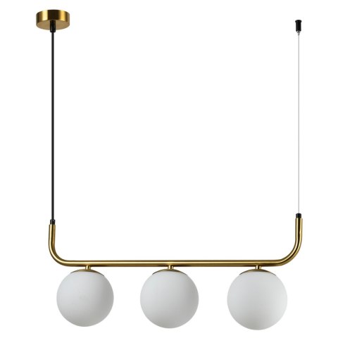 Lampa wisząca Alisa 3xE14 złota/biała LP-005/3L GD Lampa wisząca Alisa 3xE14 złota/biała LP-005/3L GD