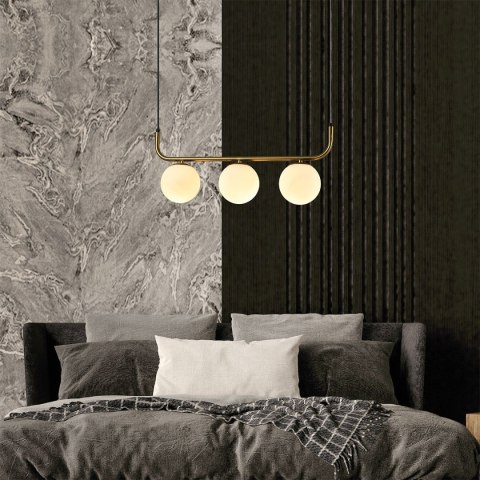 Lampa wisząca Alisa 3xE14 złota/biała LP-005/3L GD Lampa wisząca Alisa 3xE14 złota/biała LP-005/3L GD
