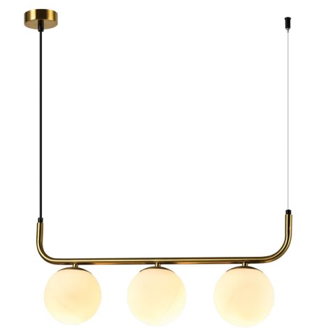 Lampa wisząca Alisa 3xE14 złota/biała LP-005/3L GD Lampa wisząca Alisa 3xE14 złota/biała LP-005/3L GD