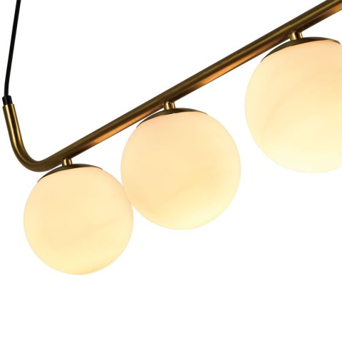 Lampa wisząca Alisa 3xE14 złota/biała LP-005/3L GD Lampa wisząca Alisa 3xE14 złota/biała LP-005/3L GD
