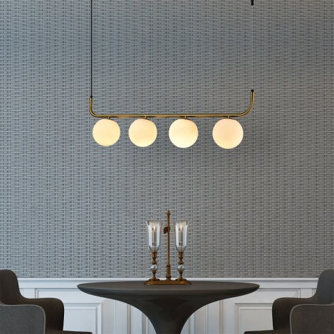 Lampa wisząca Alisa 4xE14 złota/biała LP-005/4L GD Lampa wisząca Alisa 4xE14 złota/biała LP-005/4L GD