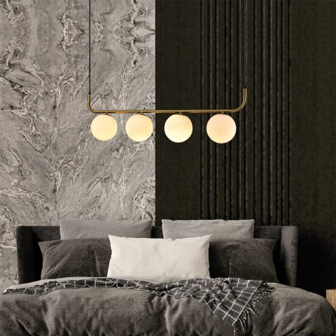 Lampa wisząca Alisa 4xE14 złota/biała LP-005/4L GD Lampa wisząca Alisa 4xE14 złota/biała LP-005/4L GD