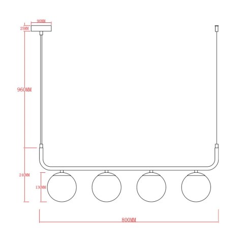 Lampa wisząca Alisa grafitowa smoked 4xE14 LP-005/4L BK Lampa wisząca Alisa grafitowa smoked 4xE14 LP-005/4L BK